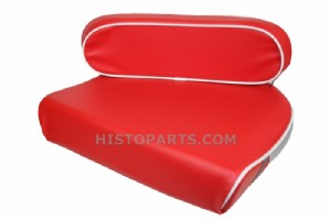 Seat cushion set, Red with White for David Brown