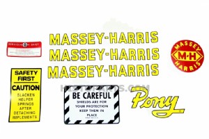 Decal set Massey Harris Pony