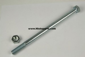 Fender mounting bolt and nut. 10"  25.4 cm