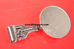 Side vieuw mirror with chrome clamp