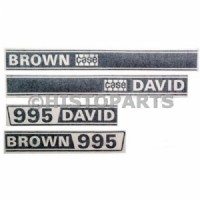 Motorkap stikkerset David Brown Case 995