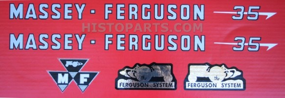 Decal set, Massey Ferguson 35