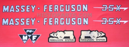 Decal set Massey Ferguson 35X