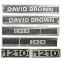 Motorkap stikkerset Case David Brown 1210