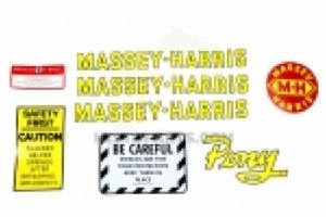 Decal Set Massey Harris Pony. Vinyl set
