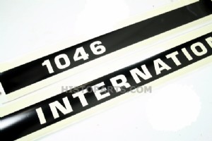 International 1046 Motorkap Stikkerset