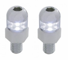 Licence plate fastener with build in LED light