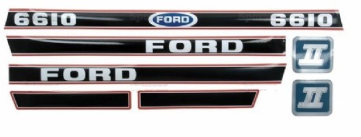 Ford 6610 Bonnet Decal set
