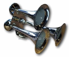 Chrome 3 Trumpet Train Horn