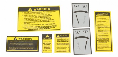 Warning Decal set. Ford