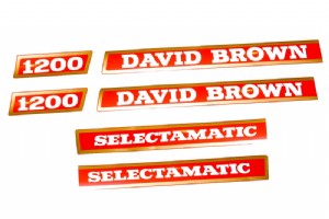 Motorkap stikkerset David Brown 1200 Selectamatic