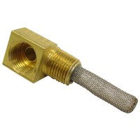 Carburator elbow and strainer