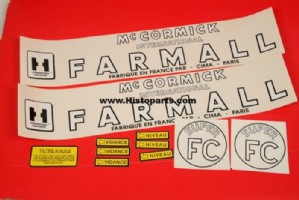 Stikkerset Farmall Super FC