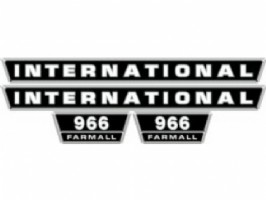 Motorkap stikkerset International 966