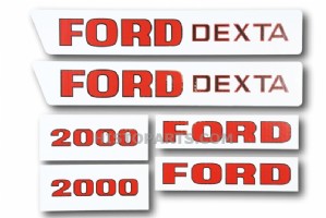 Motorkap stikkerset Ford 2000 Dexta
