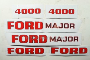Motorkap stikkerset Ford 4000 Major