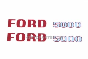Motorkap stikkerset Ford 5000 (tot 1968)