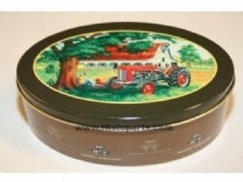 Oval tin with Massey Ferguson 35 tractor