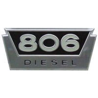 International 806 diesel side emblem