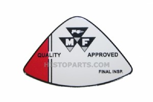 MF135, Quality approved final inspection decal