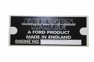 Fordson Major ID badge
