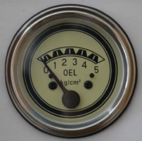 Oil pressure gauge 0-5 bar, 52mm
