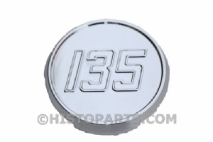 Cast bonnet side emblem , MF135