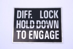 Nuffield differential lock decal