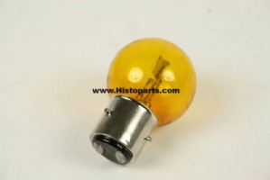 Marchal lamp, geel, 6 volt, 45/40 Watt