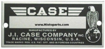 Case, serial number plate