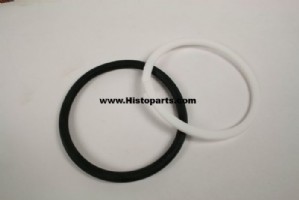 Hefclinder o-ring met nylon steunring. Ford