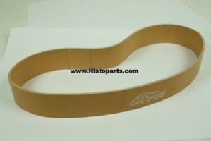 Ford script fan belt. rubberized fabric
