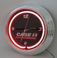 Case-IH klok met neon verlichting