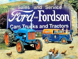 Ford & Fordson, metalen werkplaats bord