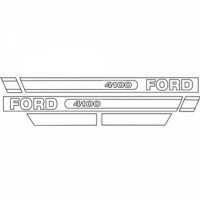 Ford 4100 Motorkap stikkerset