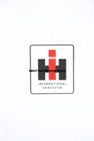 IH. International Harverster logo decal. 50 x 60 mm