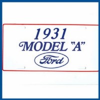 Kenteken plaat 1931 A-Ford