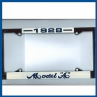 Licence plate frame. 1928 A-Ford