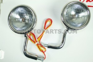 Cowl side light set with turn signal function. A-Ford 1928-29