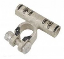 Accu klem met doorverbinding, negatief. 35qmm.