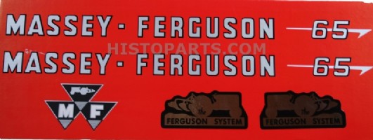 Decal set, Massey Ferguson 65