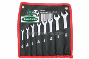 8-piece Combination Spanner Set, in Inch Sizes