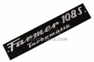 Bonnet side emblem Fendt Farmer 108 S