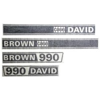 David Brown Case 990 motorkap stikker set
