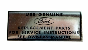 Decal Oil Filter Casing, Ford