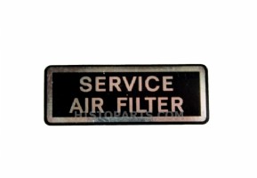 Decal Ford 7000 Air Filter Warning
