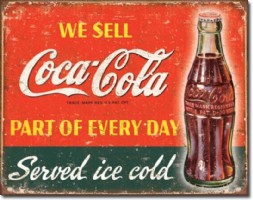 We Sell Coca Cola, Metalen wandbord