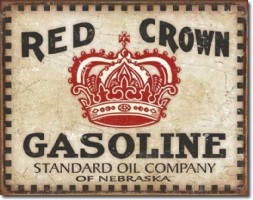 Red Crown Gasoline, Metalen werkplaatsbord