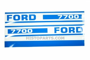 Ford 7700 motorkap stikker set