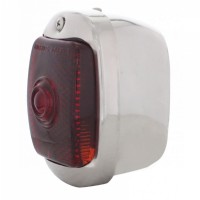 Tail light with stainless steel body housing